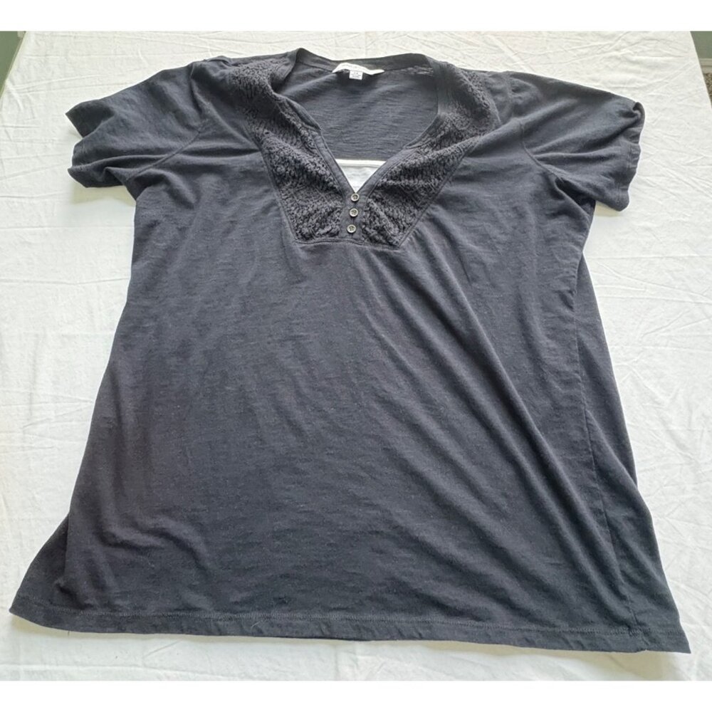Great Northwest V-Neck Tops Womens Plus 2X Black Teal Short Sleeve T-Shirt Lot - Picture 3 of 14
